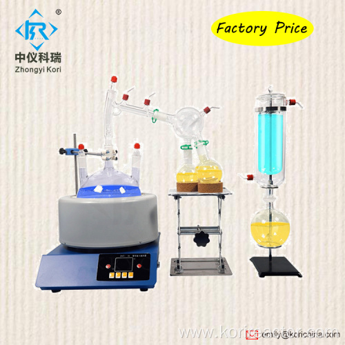 Vacuum Short path distillation with alcohol recovery